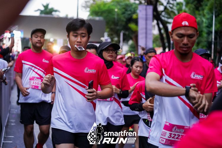 Race photo from Smartfren Run 2024