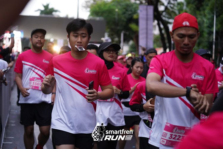 Race photo from Smartfren Run 2024