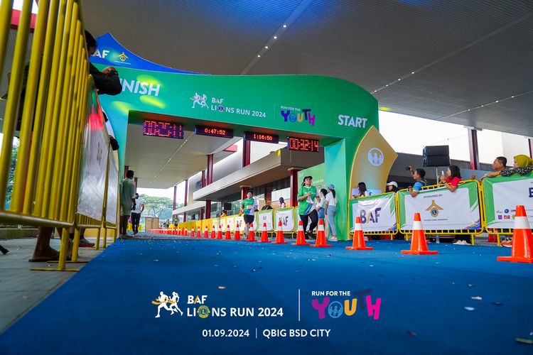 Race photo from BAF LIONS RUN 2024