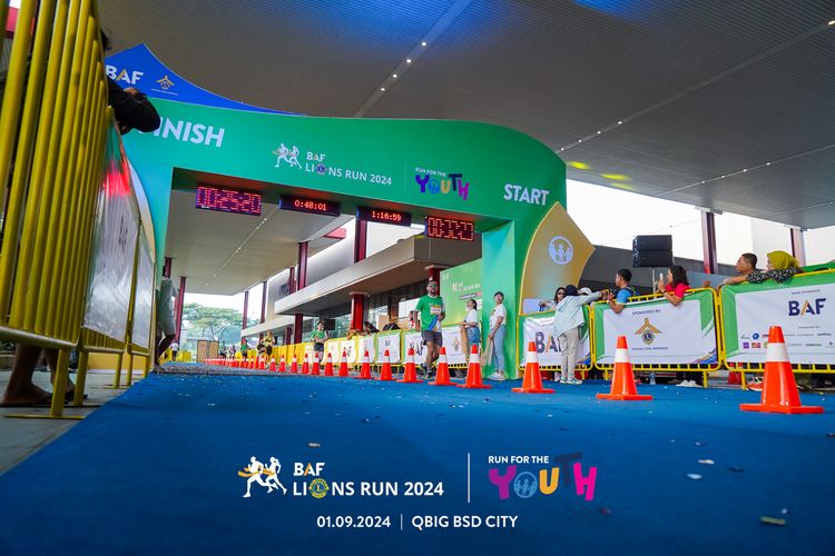 Race photo from BAF LIONS RUN 2024