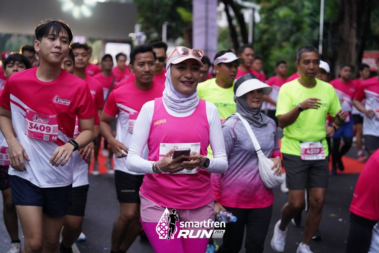 Race photo from Smartfren Run 2024