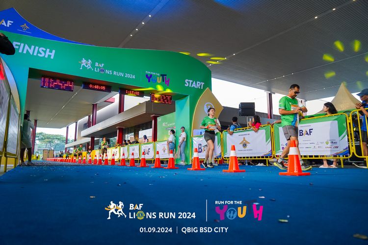 Race photo from BAF LIONS RUN 2024