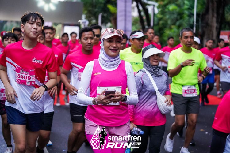 Race photo from Smartfren Run 2024