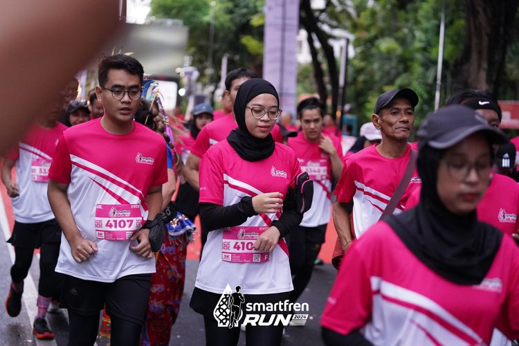 Race photo from Smartfren Run 2024