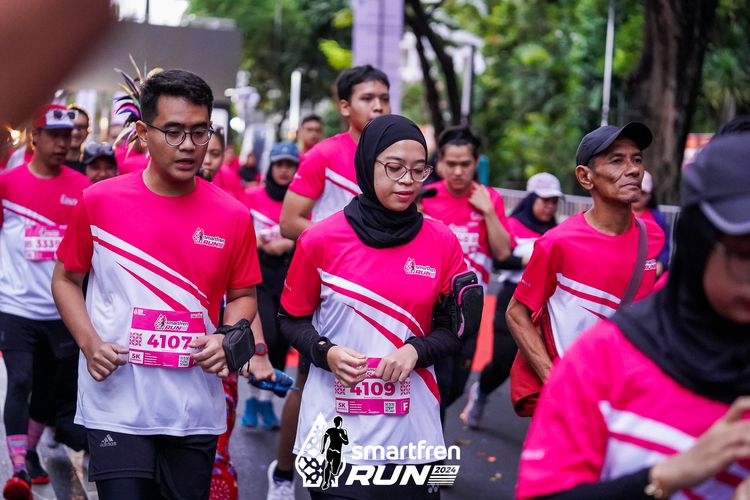 Race photo from Smartfren Run 2024