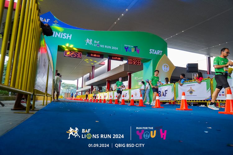 Race photo from BAF LIONS RUN 2024