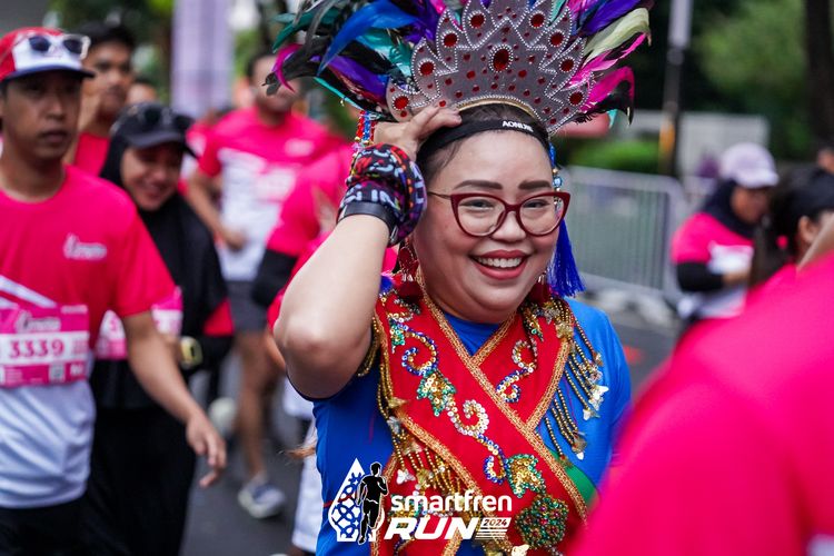 Race photo from Smartfren Run 2024