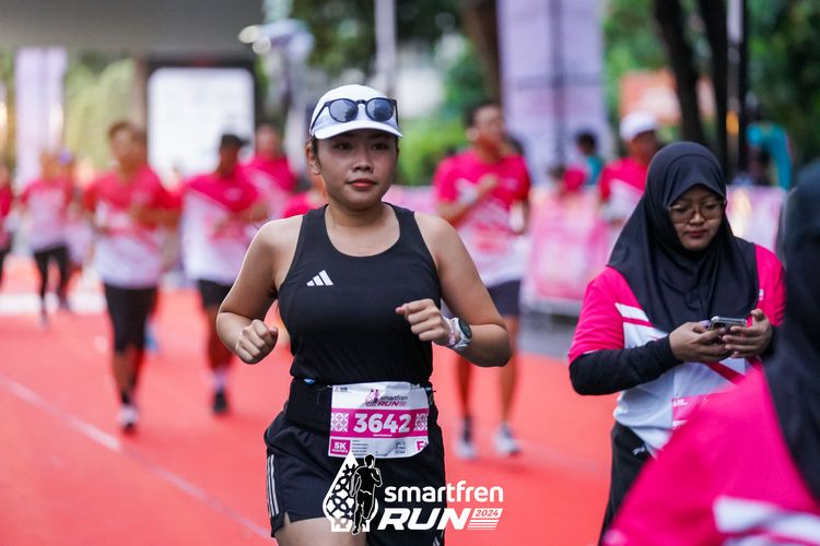 Race photo from Smartfren Run 2024
