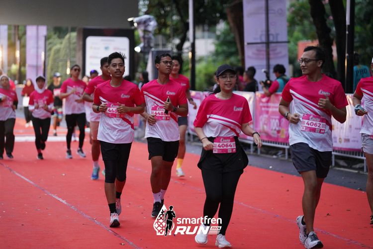 Race photo from Smartfren Run 2024