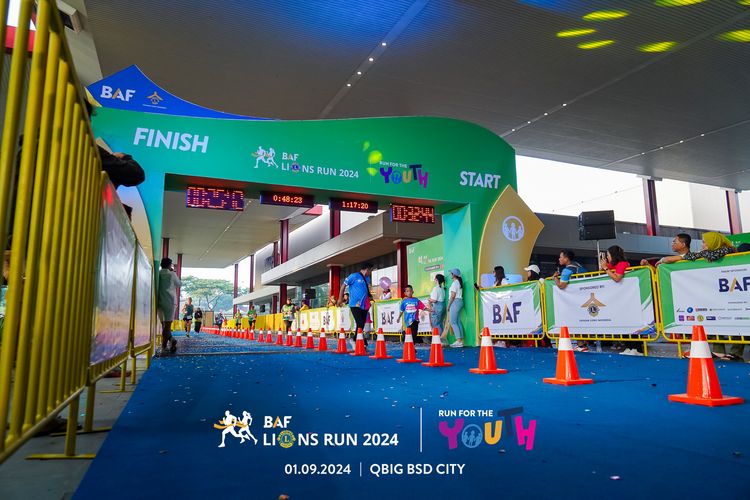 Race photo from BAF LIONS RUN 2024