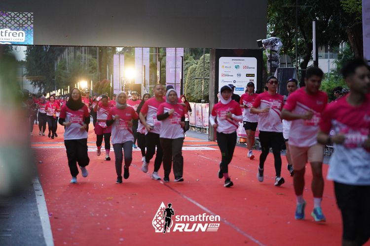 Race photo from Smartfren Run 2024