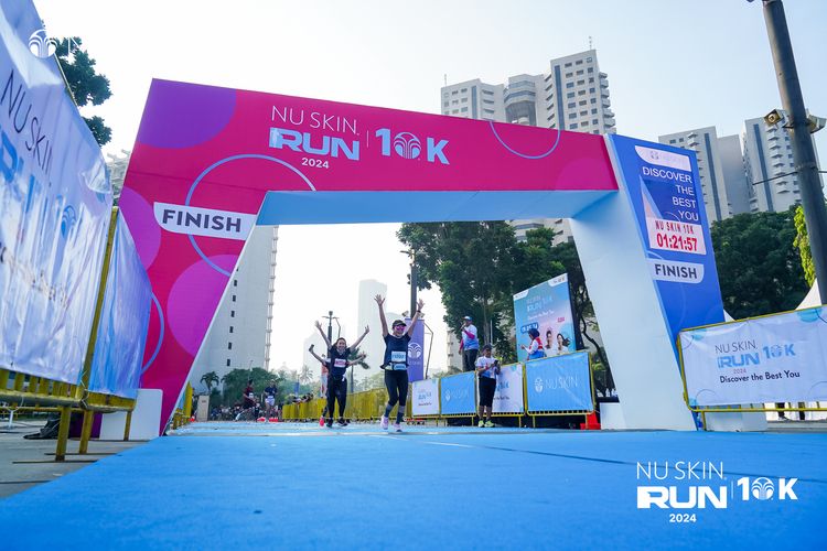 Race photo from Nu Skin Run 10K