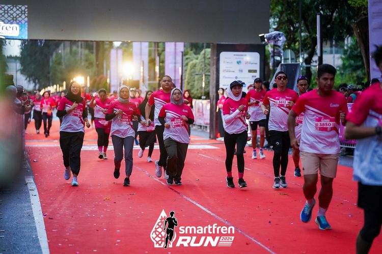 Race photo from Smartfren Run 2024