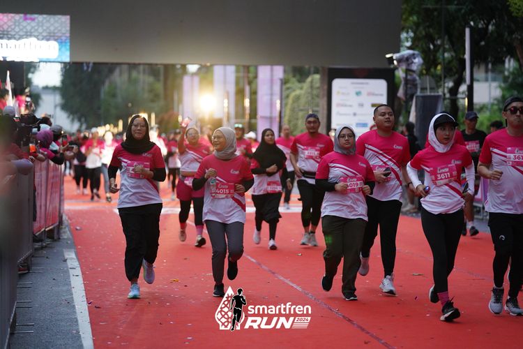 Race photo from Smartfren Run 2024