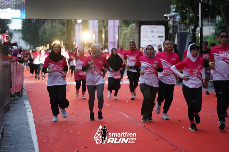 Race photo from Smartfren Run 2024