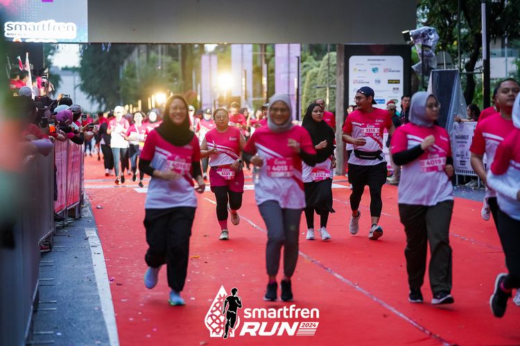 Race photo from Smartfren Run 2024