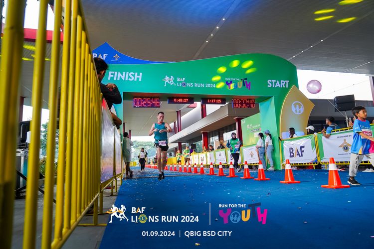 Race photo from BAF LIONS RUN 2024