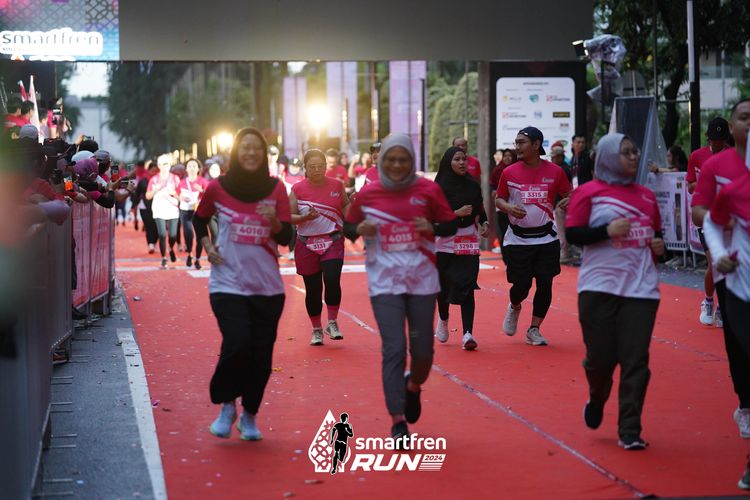 Race photo from Smartfren Run 2024