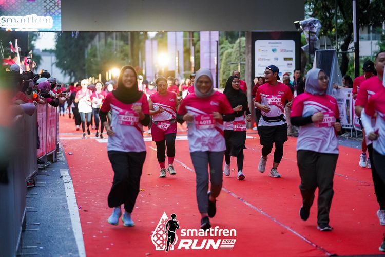 Race photo from Smartfren Run 2024