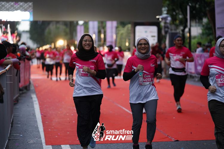 Race photo from Smartfren Run 2024
