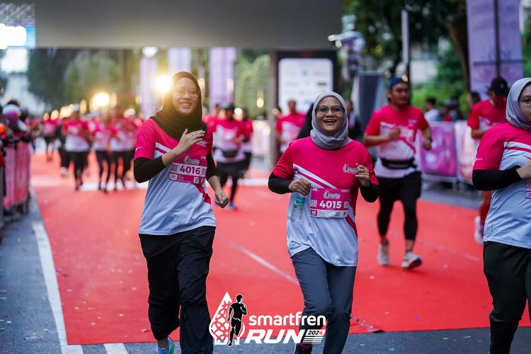 Race photo from Smartfren Run 2024