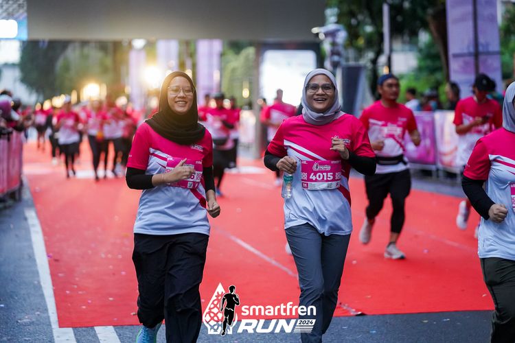Race photo from Smartfren Run 2024
