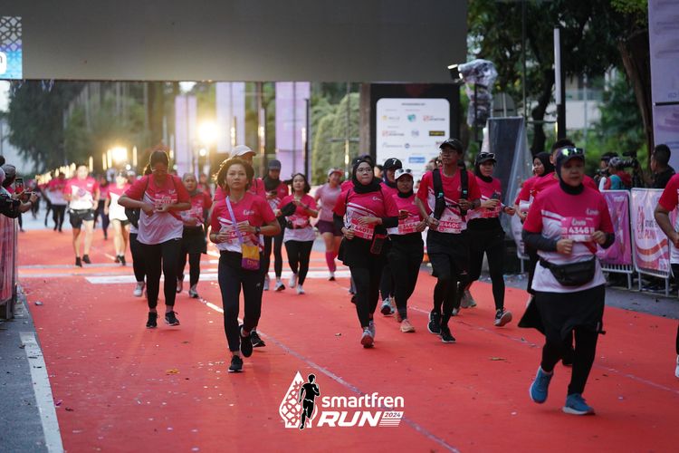 Race photo from Smartfren Run 2024