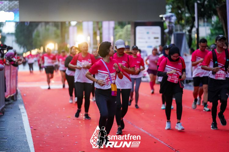 Race photo from Smartfren Run 2024