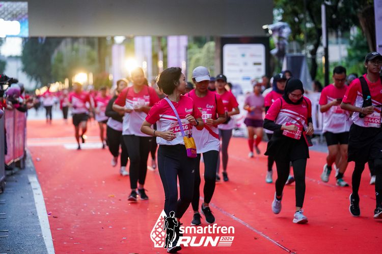 Race photo from Smartfren Run 2024