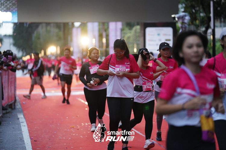 Race photo from Smartfren Run 2024