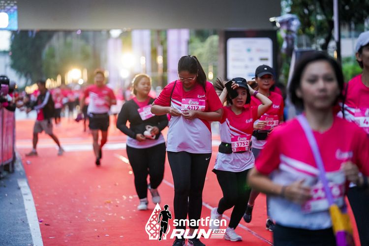 Race photo from Smartfren Run 2024