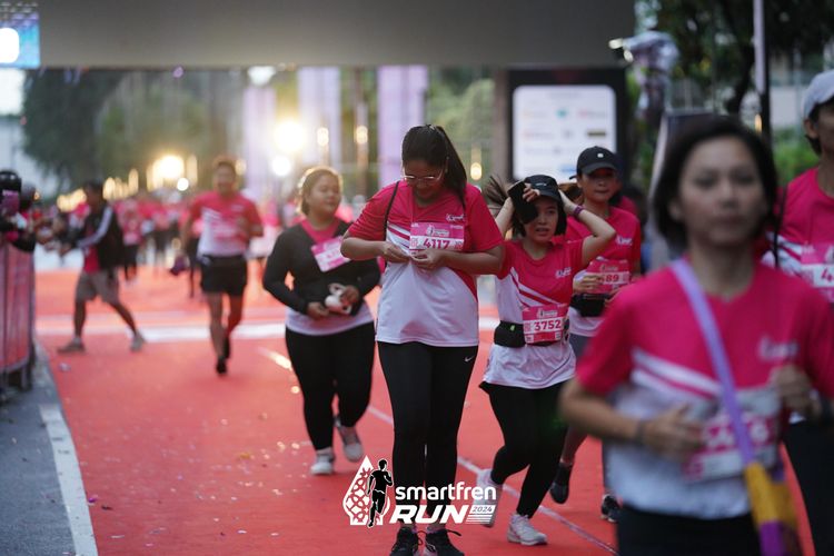 Race photo from Smartfren Run 2024