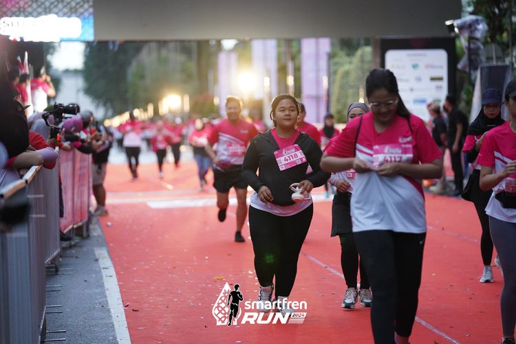 Race photo from Smartfren Run 2024
