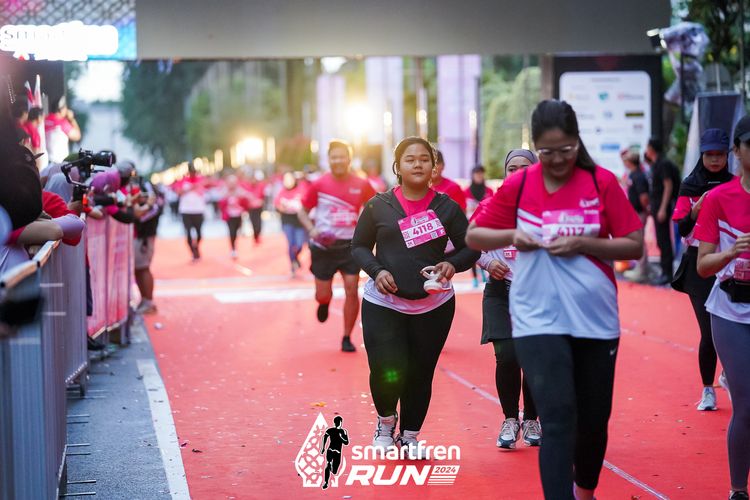 Race photo from Smartfren Run 2024