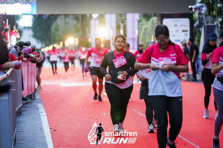 Race photo from Smartfren Run 2024
