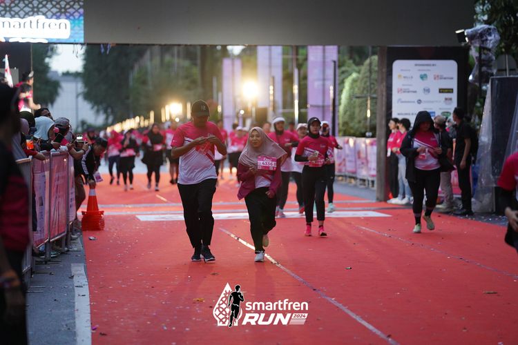 Race photo from Smartfren Run 2024