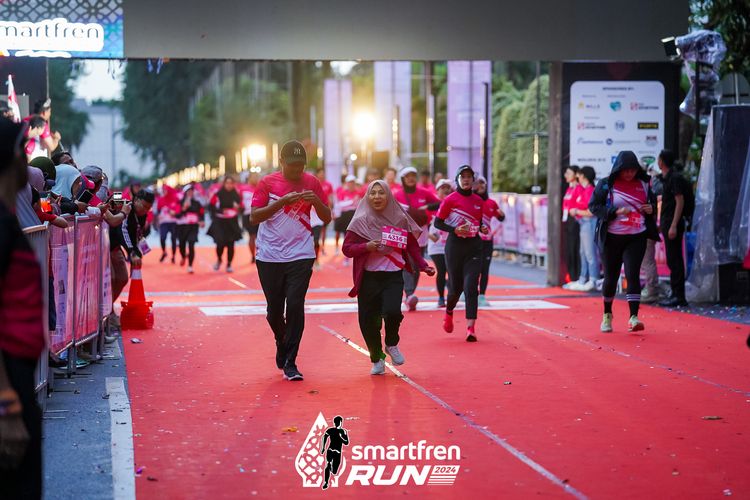 Race photo from Smartfren Run 2024