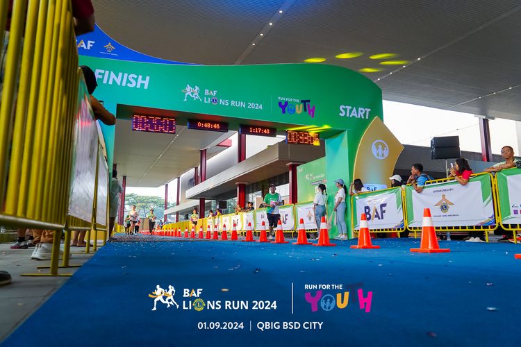 Race photo from BAF LIONS RUN 2024