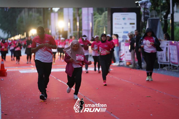 Race photo from Smartfren Run 2024