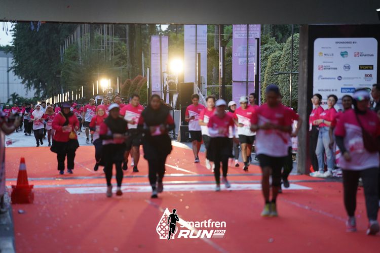 Race photo from Smartfren Run 2024