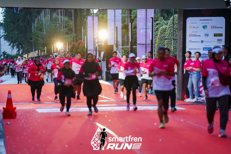 Race photo from Smartfren Run 2024