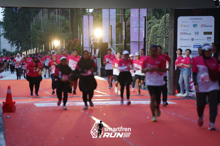 Race photo from Smartfren Run 2024