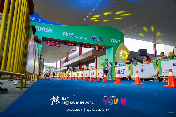 Race photo from BAF LIONS RUN 2024
