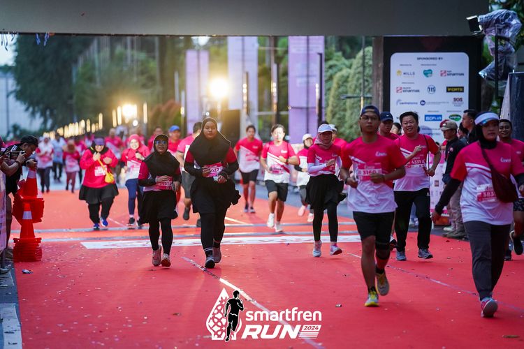 Race photo from Smartfren Run 2024