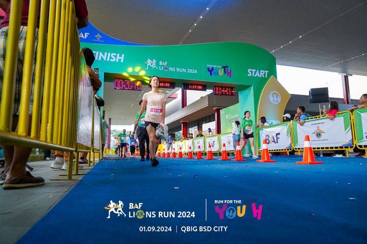 Race photo from BAF LIONS RUN 2024
