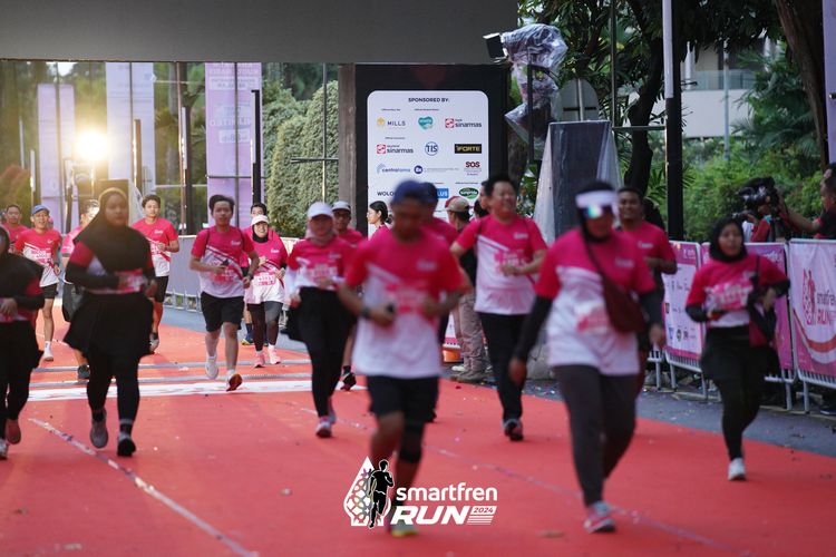 Race photo from Smartfren Run 2024