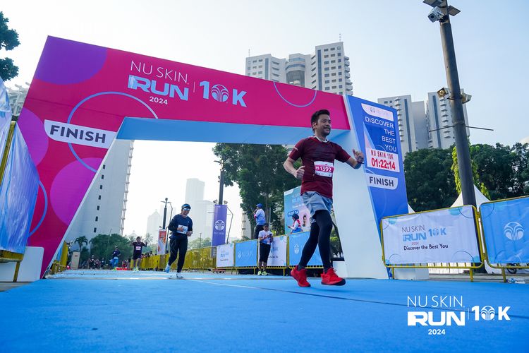 Race photo from Nu Skin Run 10K
