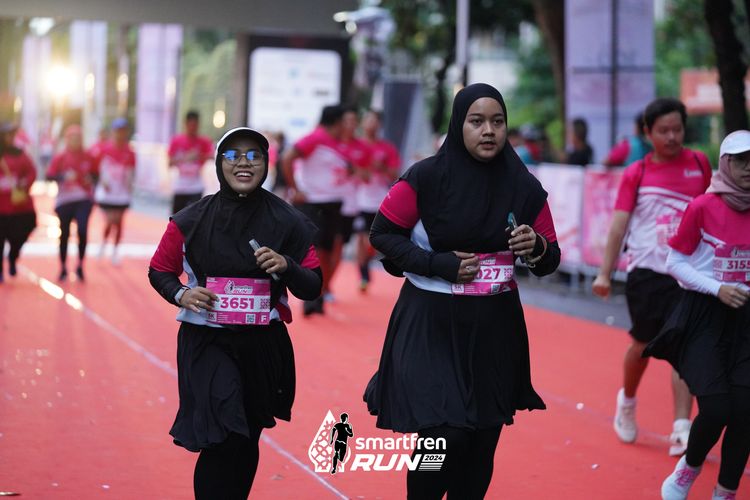 Race photo from Smartfren Run 2024