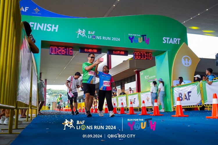Race photo from BAF LIONS RUN 2024