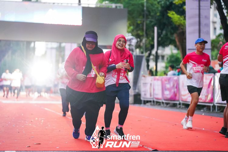Race photo from Smartfren Run 2024